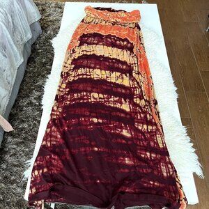 Stunning Gypsy 05 Tie Dye Maxi Skirt, Sz Xs